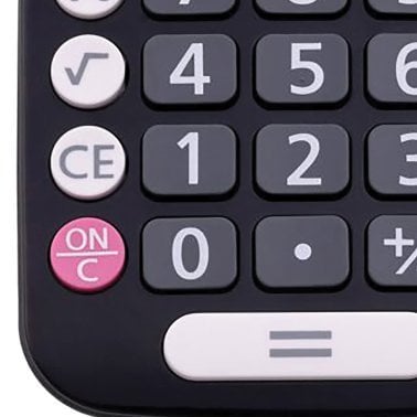 CATIGA® by Adesso® CD-8185 8-Digit Home and Office Calculator, Dual Power (Black)