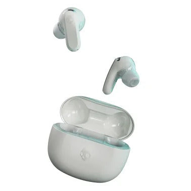 Skullcandy® Rail® Bluetooth® Earbuds with Microphone, Active Noise Canceling, True Wireless with Charging Case (Bone)