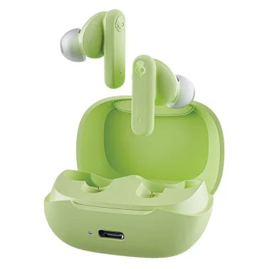 Skullcandy® Smokin’ Buds® Bluetooth® Earbuds with Microphone, True Wireless with Charging Case (Matcha)