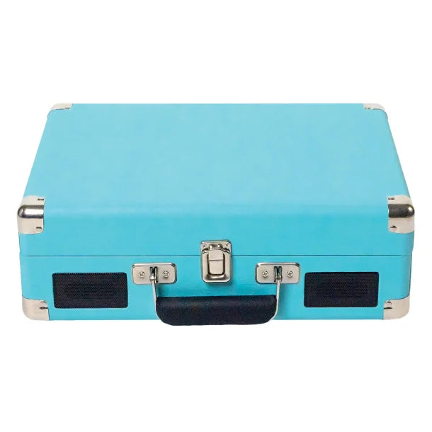 Victor® Metro Dual-Bluetooth® Belt-Drive Suitcase Turntable, VSRP-800 (Turquoise)