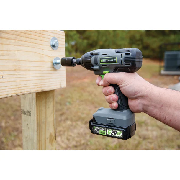 Genesis™ 20-Volt Cordless Li-Ion 1/4-In. Collet Impact Driver, GLID20B