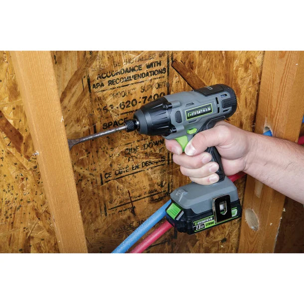 Genesis™ 20-Volt Cordless Li-Ion 1/4-In. Collet Impact Driver, GLID20B