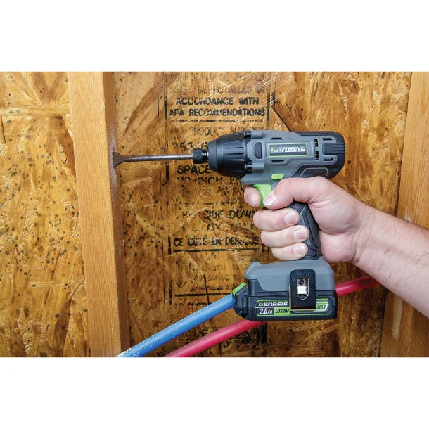 Genesis™ 20-Volt Cordless Li-Ion 1/4-In. Collet Impact Driver, GLID20B