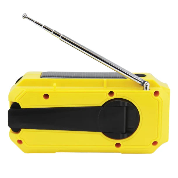 Emerson® Emergency AM/FM Portable Weather Radio and Power Bank, Yellow, ER-7050