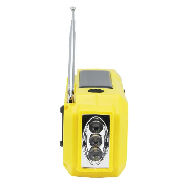 Emerson® Emergency AM/FM Portable Weather Radio and Power Bank, Yellow, ER-7050