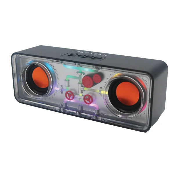 Proscan® Transparent Light-up Portable Bluetooth® Speaker, PSP1067