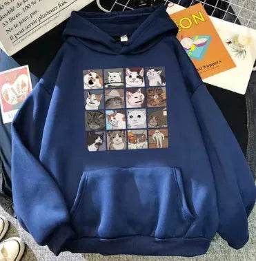 Women's Personalized Harajuku Sweatshirt Loose Plus Size 