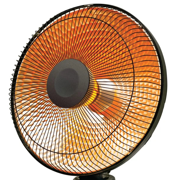 Comfort Glow® ERH375 1,000-Watt-Max Portable Oscillating Radiant Parabolic-Dish Heater