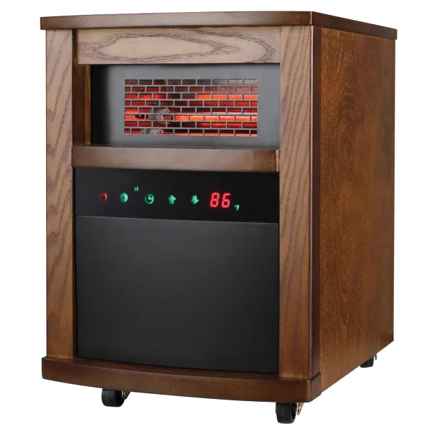 Comfort Glow® QEH1408 1,500-Watt-Max Infrared Cabinet Heater with Thermostat and Remote