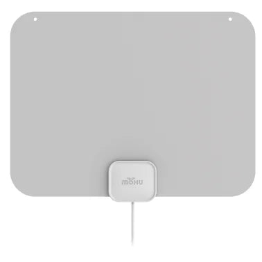 Mohu Leaf Ultra-Thin Indoor TV Antenna, Warm Grey Design, 40-Mile Range, UHF VHF Multi-Directional, 4K 8K UHD NEXTGEN TV - with 12-Ft. Cable