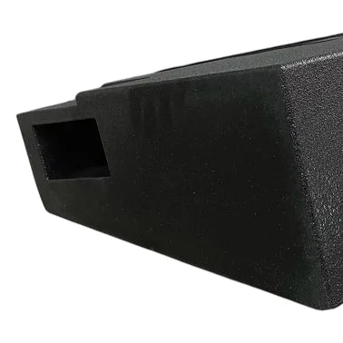 King Boxes AK-G25-28 8-In. Double-Speaker Black Sprayed Enclosure for Chevy® Silverado/GMC® Sierra 1500 Crew Cab 2007 through 2018