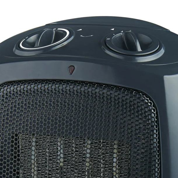 Brentwood® Kool Zone H-C1601 1,500-Watt-Max Portable Ceramic Space Heater and Fan, Black