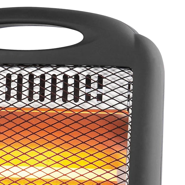 Brentwood® Kool Zone H-Q600BK 600-Watt-Max Portable Quartz Space Heater, Black