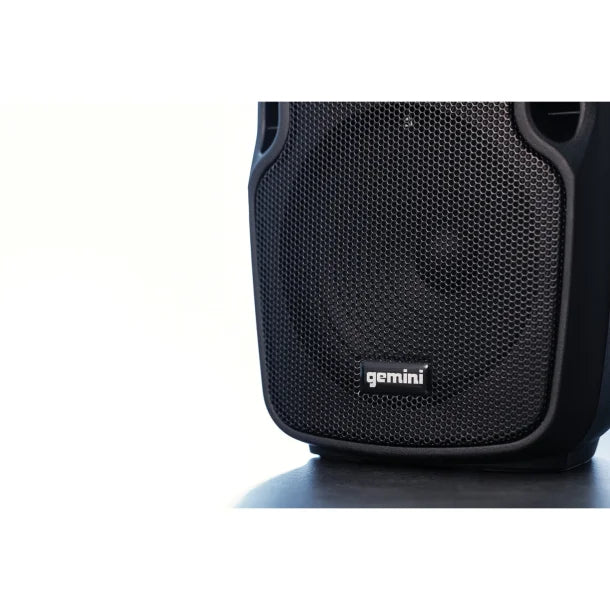 Gemini® AS-08TOGO Portable Bluetooth® PA Speaker with Integrated Mixer and Wired Microphone, Black