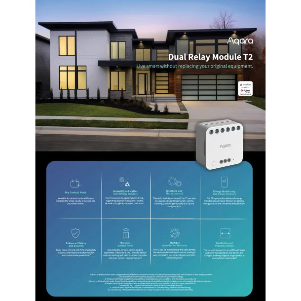 Aqara® Dual Relay Module T2