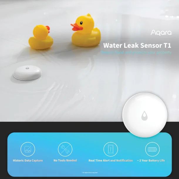 Aqara® Smart Water Leak Sensor T1, White