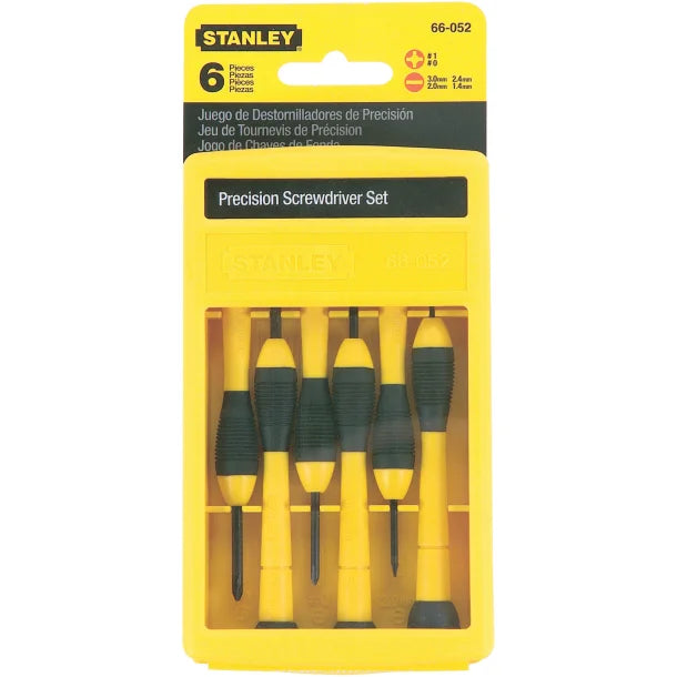 STANLEY® 6-Piece Precision Screwdriver Set with Storage Case, 66-052