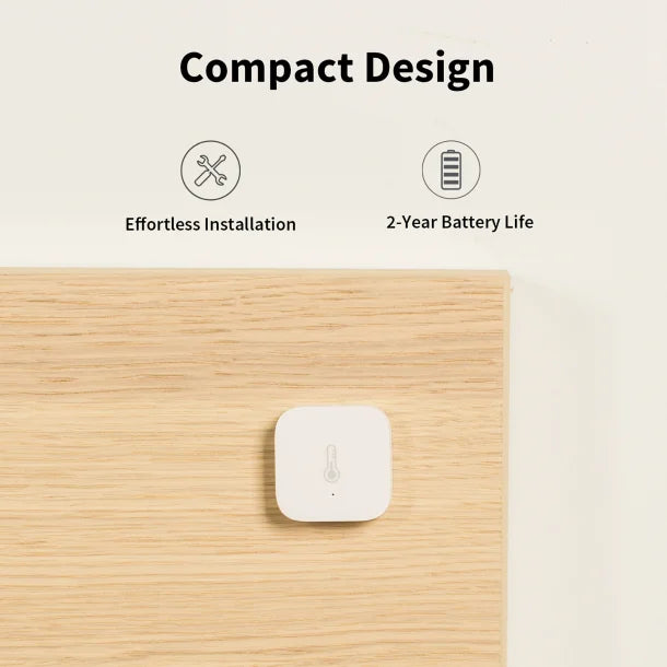 Aqara® Smart Temperature and Humidity Sensor T1, White