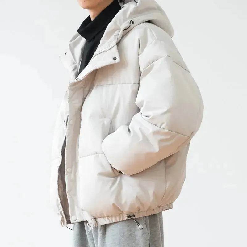 Autumn Winter Thick Zipper Hooded Coat Cardigan for men 