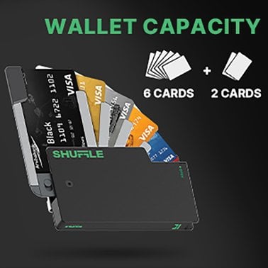 Shuffle® Card Wallet 1.0 (Neon Black)