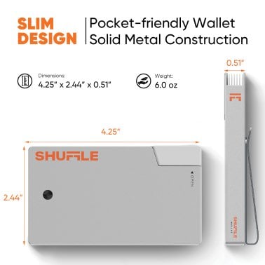 Shuffle® Card Wallet 1.0 (Polar Ice)