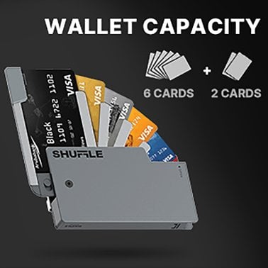 Shuffle® Card Wallet 1.0 (Gunmetal)