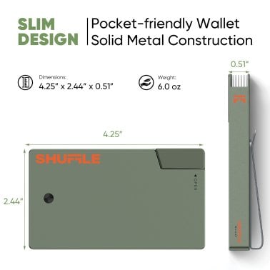 Shuffle® Card Wallet 1.0 (Diesel Green)