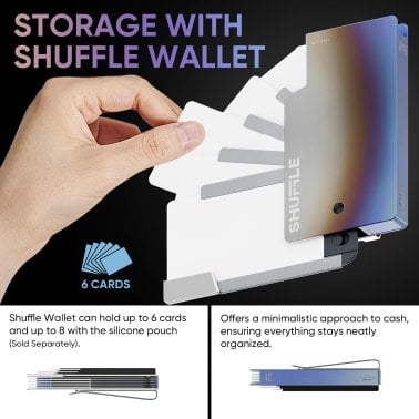 Shuffle® Card Wallet 1.0 (Burnt Titanium)