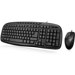 Adesso EasyTouch AKB-133CB Desktop USB Multimedia Keyboard and Mouse Combo 
