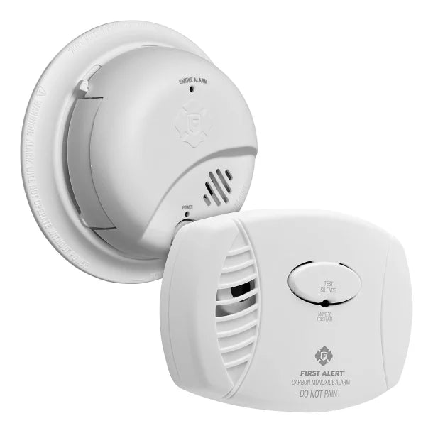 First Alert® Standard Battery-Operated Smoke Alarm and CO Alarm Value 2 Pack with Models SMI100 and CO400