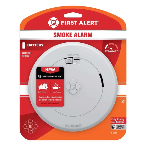 First Alert® SM200 Battery-Operated Smoke Alarm with Slim Profile