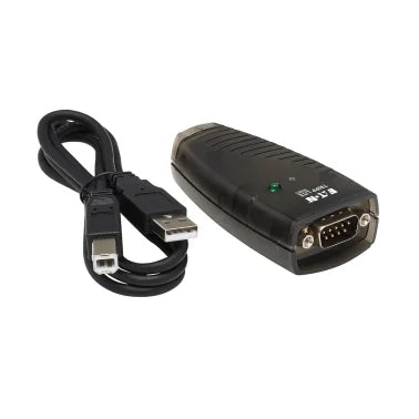 Tripp Lite® by Eaton® Keyspan USB-A Male to DB9 RS232 Male Serial Adapter, 3 Ft., Black, USA-19HS