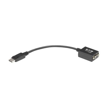 Tripp Lite® by Eaton® 1080p/1200 DisplayPort™ Male to VGA Female Active Cable Adapter, 6 In., Black, P134-06N-VGA