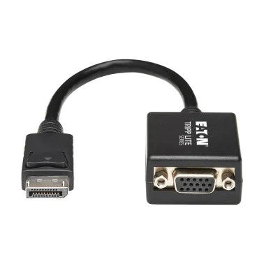 Tripp Lite® by Eaton® 1080p/1200 DisplayPort™ Male to VGA Female Active Cable Adapter, 6 In., Black, P134-06N-VGA