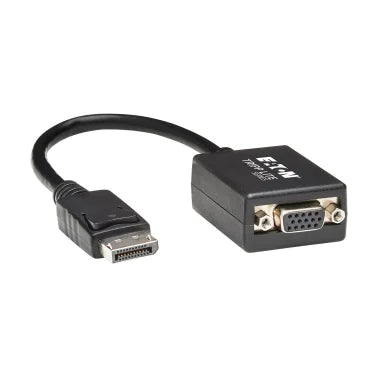 Tripp Lite® by Eaton® 1080p/1200 DisplayPort™ Male to VGA Female Active Cable Adapter, 6 In., Black, P134-06N-VGA