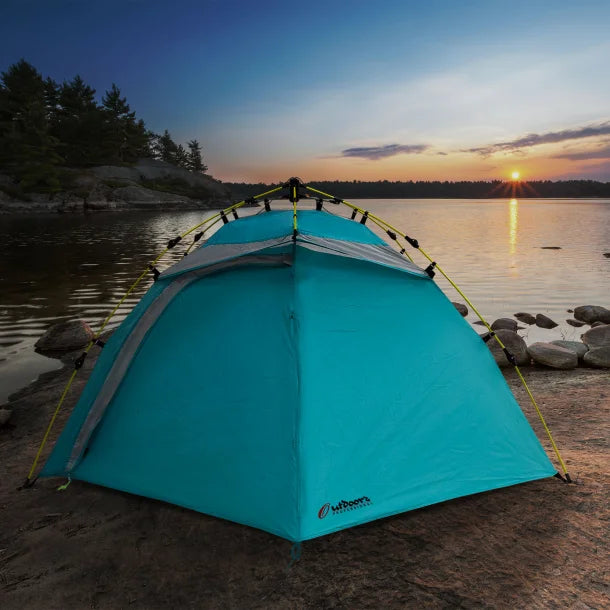 Outdoors Professional Super Easy II 2-Person Pop-up Camping Tent, Blue and Gray