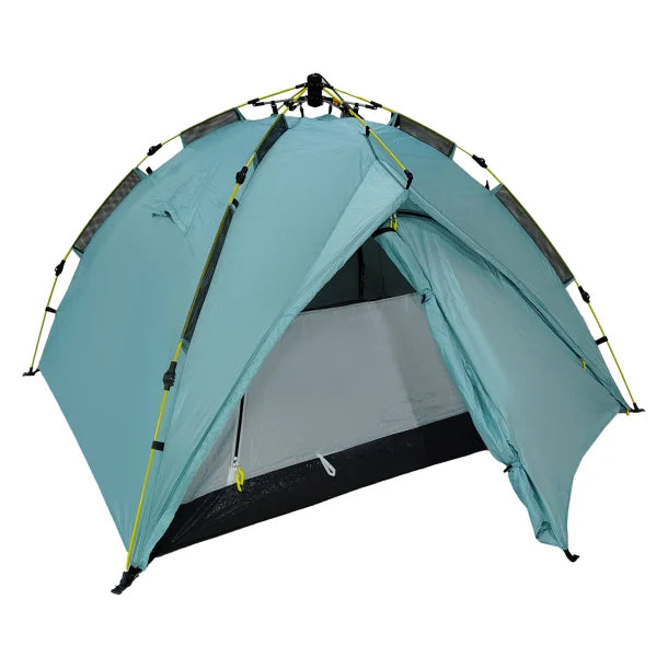 Outdoors Professional Dome 3 Three-Person Pop-up Camping Tent, Blue