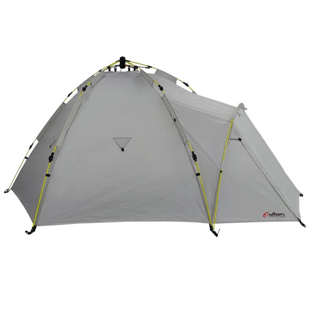 Outdoors Professional Nowata 4 Four-Person Pop-up Dome Camping Tent, Gray