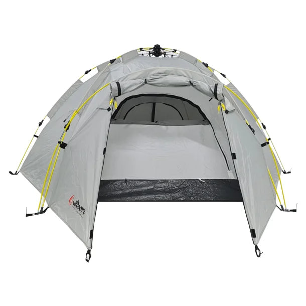 Outdoors Professional Nowata 4 Four-Person Pop-up Dome Camping Tent, Gray