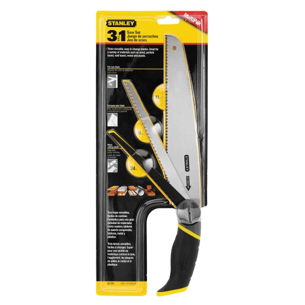 STANLEY® 3-in-1 Multipurpose Saw Set, 20-092