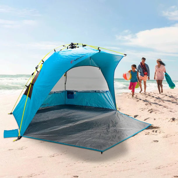 Outdoors Professional Beach Sun Pop-up Shelter (Blue)