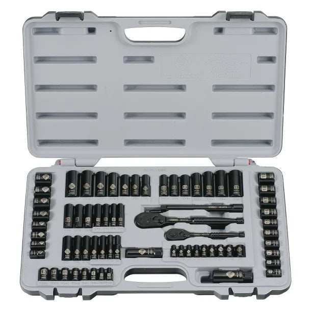 STANLEY® 69-Piece Black-Chrome Socket Set, 92-824