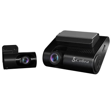 Cobra® SC 250R Front 4K Smart Dash Cam with 1080p Rear Accessory Cam, GPS, Wi-Fi®, and microSD™ Card