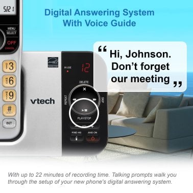 VTech® 3-Handset Corded Cordless DECT 6.0 Phone Combo with Answering System