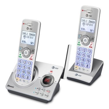 AT&T® 2-Handset Expandable Cordless Phone with Bluetooth® Connect to Cell™, Smart Call Blocker, and Answering System