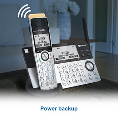 VTech® 5-Handset Expandable Cordless Phone with Bluetooth® Connect to Cell™, Smart Call Blocker, and Answering System