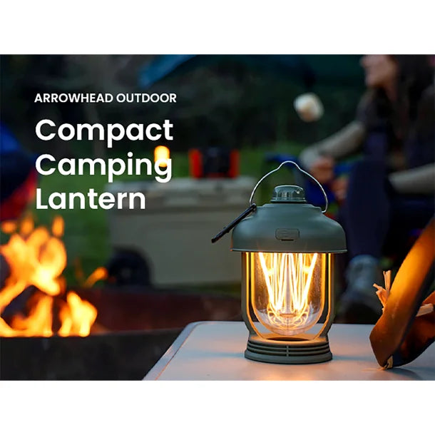 ARROWHEAD OUTDOOR™ 280-Lumen 6-In. 4-Lighting-Modes Rechargeable LED Camping Lantern