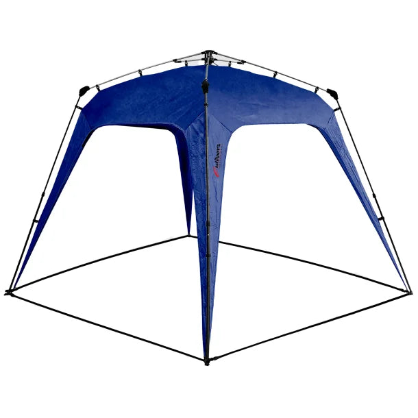 Outdoors Professional Beach Roof Pop-up Canopy with 2 Removable Walls, Blue