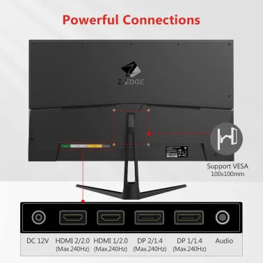 Z-EDGE™ 24.5-In. 1080p 240-Hz Gaming Monitor