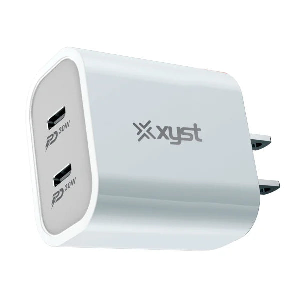 XYST™ 30-Watt Dual USB-C® Wall Charger